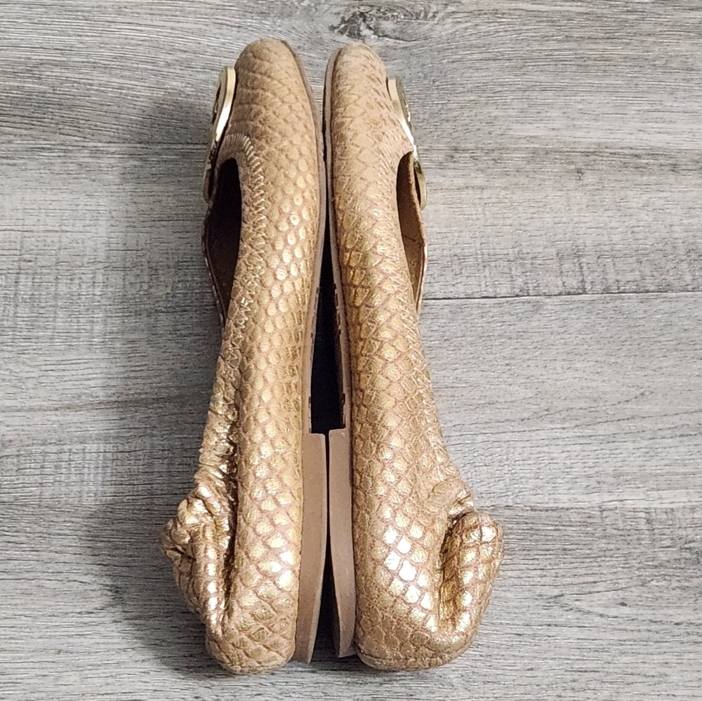 Tory Burch Reva Python Leather Flats - image 7
